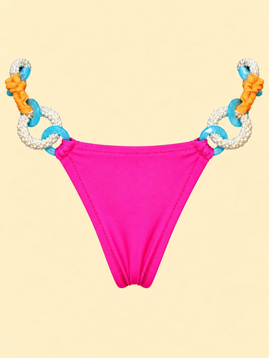 Fuchsia bottom solid pink reverse with matching framing