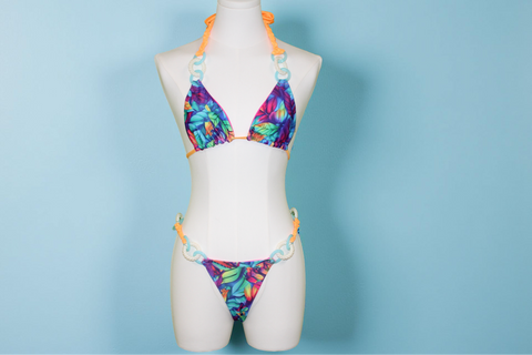 Tropical Twist Reversible Bikini Swimsuit