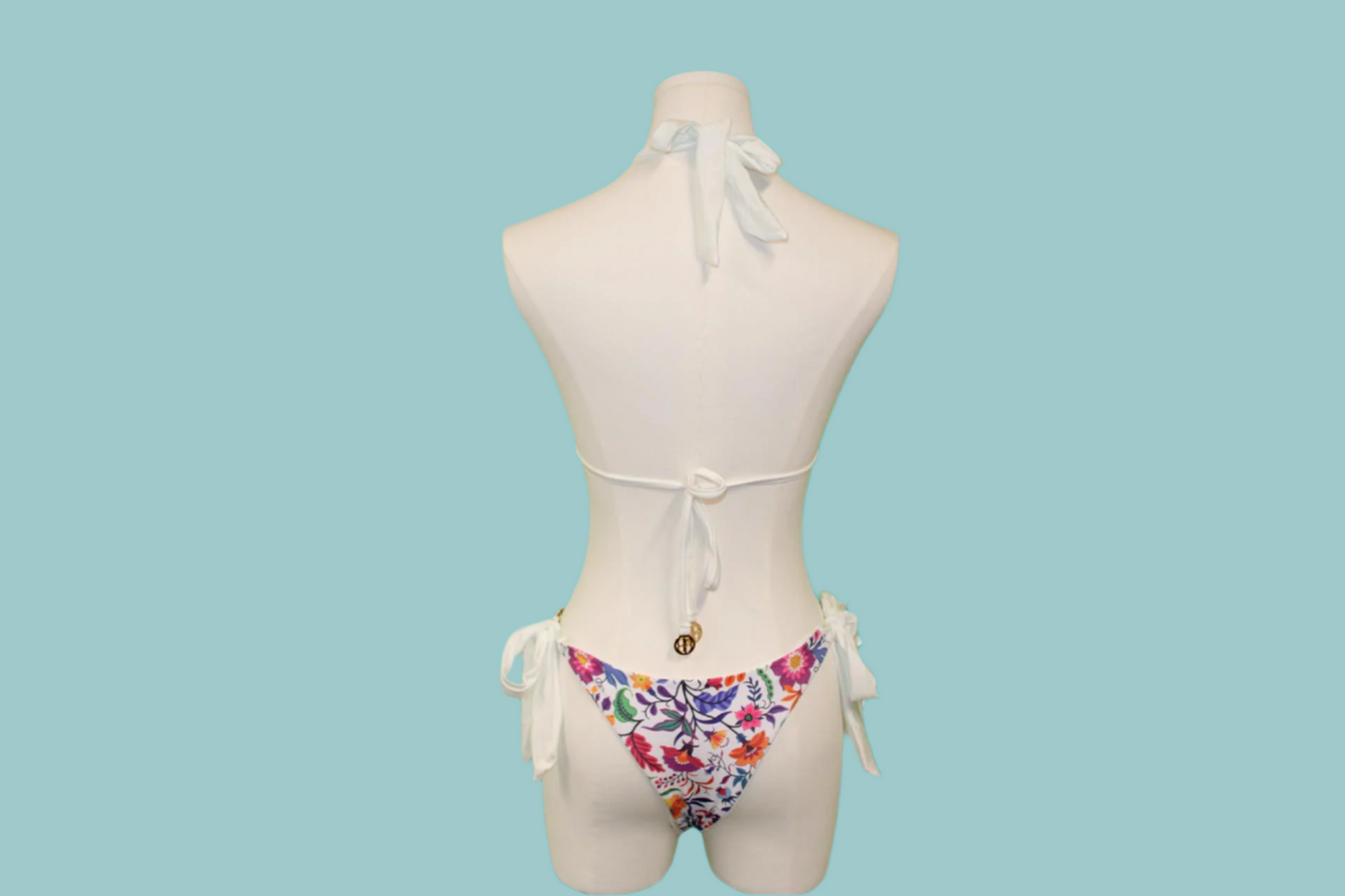 Floral Elegance Reversible Bikini Swimsuit