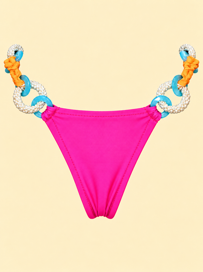 Fuchsia bottom solid pink reverse with matching framing